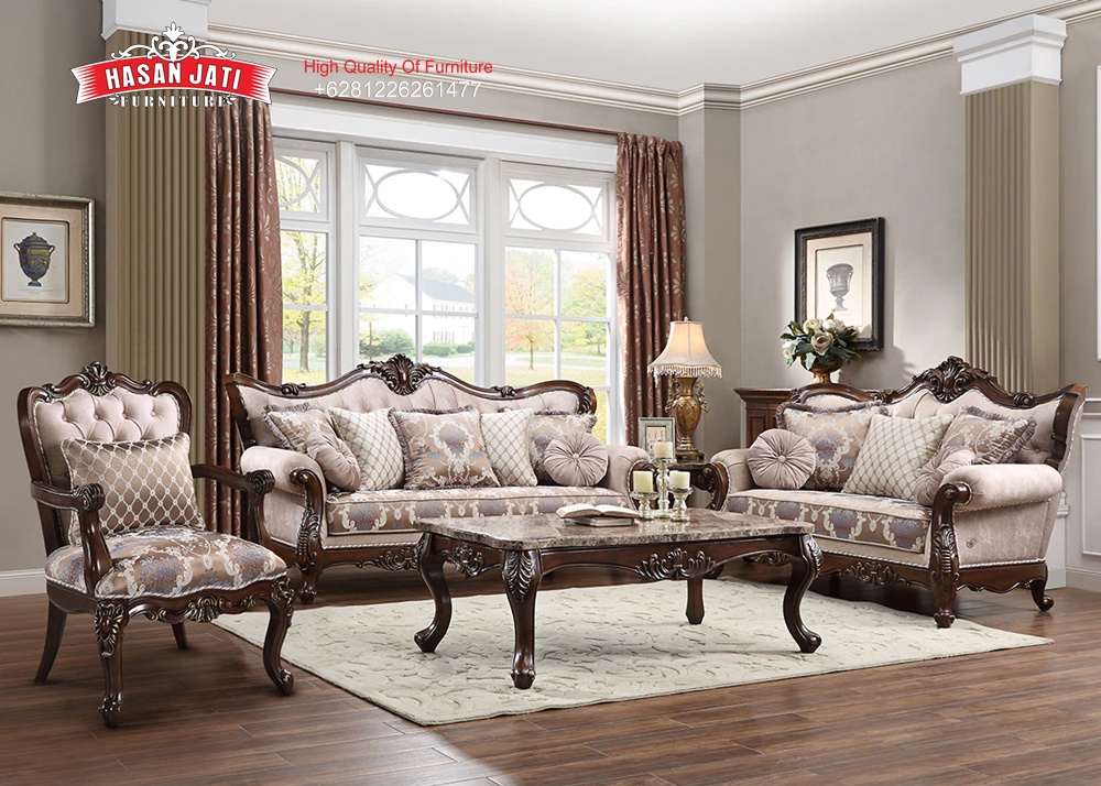Kursi Tamu Jati Klasik, Jual Set Sofa Tamu Mewah, Harga Set Sofa Tamu Ukiran Jepara, Set Sofa Tamu Jati Jepara, Kursi Sofa Tamu Klasik