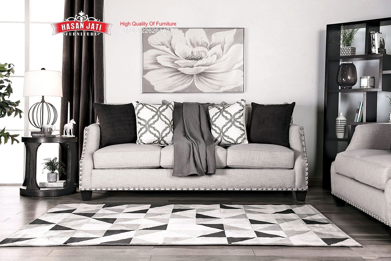 Kursi tamu jati minimalis 3 seater produk asli Jepara