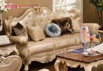 Sofa Utama 3 Seater Klasik Mewah Gaya Eropa