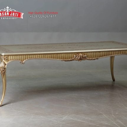 Detail Kaki Meja Melengkung Cabriole Prancis Kayu Mahoni Solid