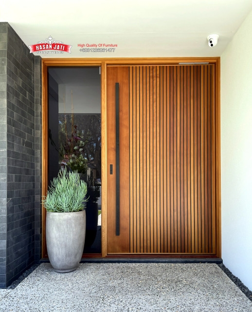 Pintu Rumah Modern Minimalis Jati Jepara