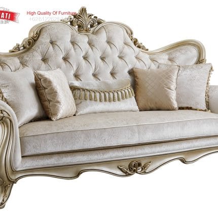 Sofa 3 Dudukan Warna Champagne Set Sofa Klasik Mewah