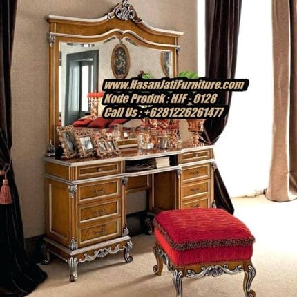 Meja Rias Jati Klasik produk hasan jati furniture
