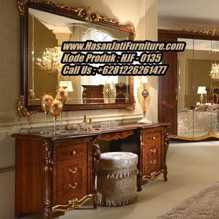 Meja Rias Klasik Jati dressing table mewah produk furniture Jepara