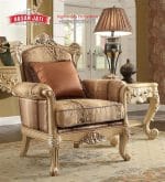 Kursi Single Klasik Mewah Finishing Antique Bronze