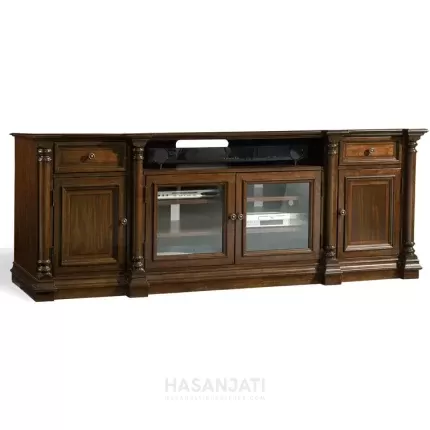 Meja Bufet TV Kayu Jati Leesburg