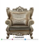 Kursi Single Mewah Gaya Eropa Set Sofa Tamu Klasik