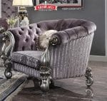 Kursi Single Klasik Versailles Gaya Eropa Ukiran Platinum