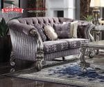Sofa Sedang 2 Dudukan Klasik Ukiran Antique Platinum
