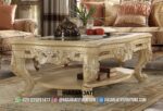 Meja Tamu Ukir Masif Gaya Baroque Set Sofa Mewah