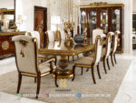 Set-Meja-Makan-Klasik-Mewah -Gold-Leaf-8-Kursi