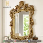 Set Meja Konsol Mewah La Francaise Full Gold Leaf Jepara - Gambar 3
