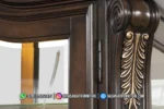 Lemari Hias Jati Leovanni Mewah 2 Pintu Kaca - Gambar 4