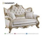 Sofa 2 Dudukan Warna Champagne Set Sofa Klasik Mewah
