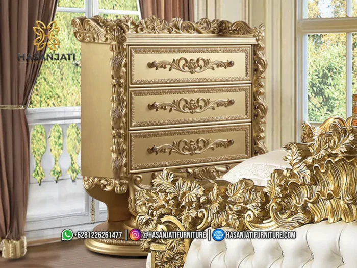Set Kamar Tidur Bernadette Palace Gold - Gambar 5