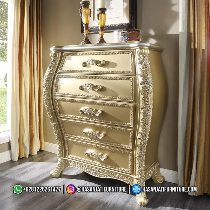 Set Kamar Tidur Eastern Luxury Gold Jepara - Gambar 6