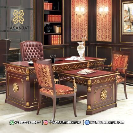 Meja Direktur Mewah Kabinet Samping Laci File Donatello Empire Credenza