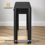 Meja Konsol Jati Solstice 3 Laci Hitam Jepara - Gambar 5