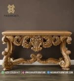 Set Meja Konsol Mewah Royal Kingdom Gold Ukiran Jepara - Gambar 3