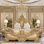 Set Kamar Tidur Eastern Luxury Gold Jepara - Gambar 2