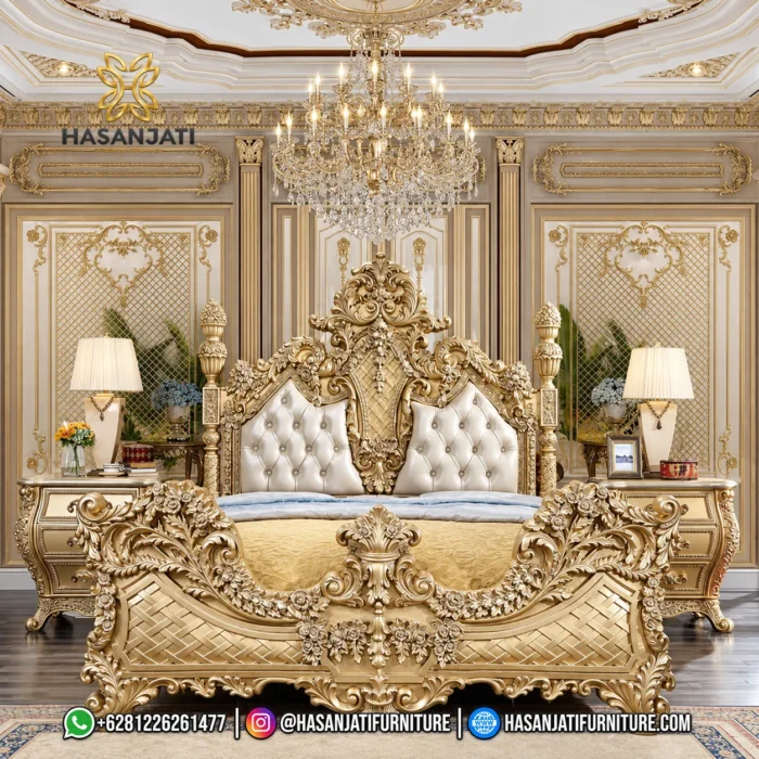 Set Kamar Tidur Eastern Luxury Gold Jepara - Gambar 2