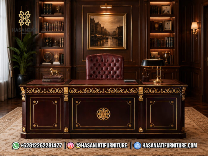 Set Meja Direktur Jati Mewah Jepara Angelo Cappellini Donatello Empire Set Meja Direktur Jati Mewah Jepara Angelo Cappellini Donatello Empire