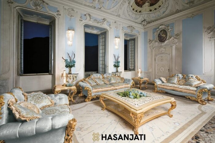 sofa tamu mewah ukiran jepara full set